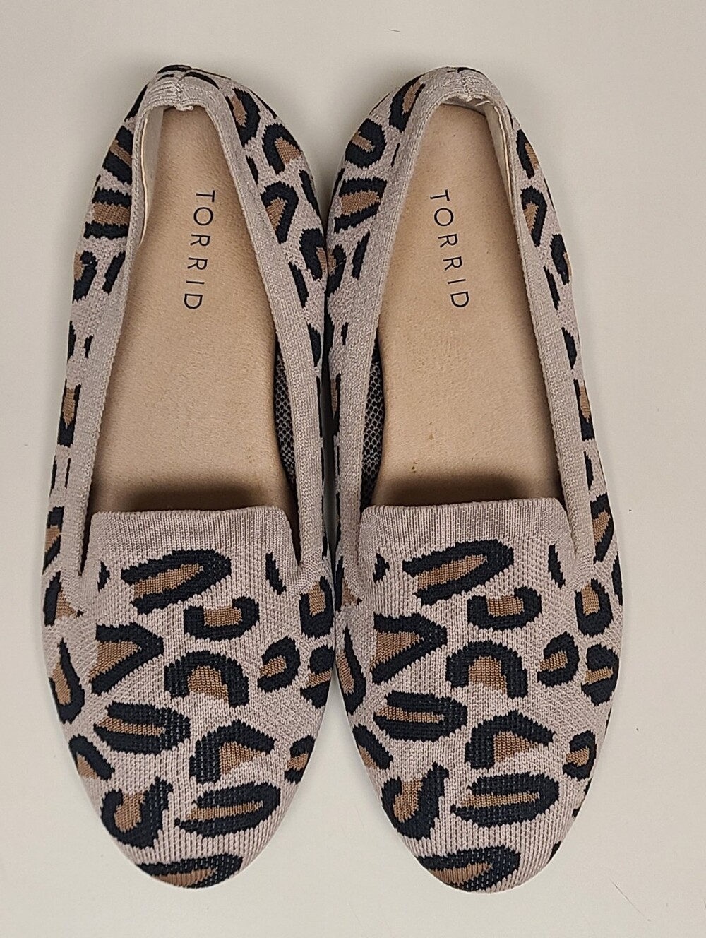 Torrid Leopard stretch knit ballet flats size 8WW - Picture 4 of 10